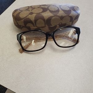 Coach eye glasses with case & cloth